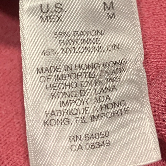 Jones New York Pretty Pink Cardigan/Sweater - Size Medium - Picture 3 of 4